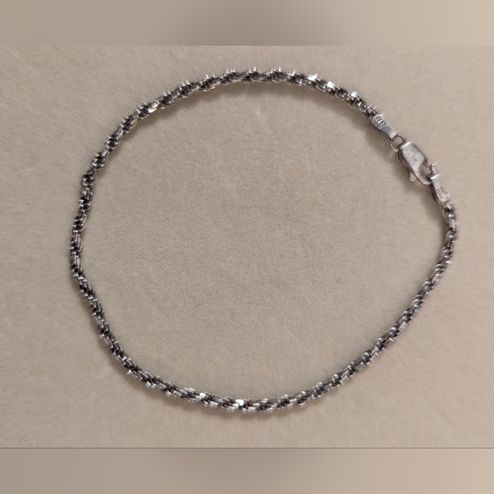 925 JTI Triple Heart Signed 7.5"  Twist Bracelet